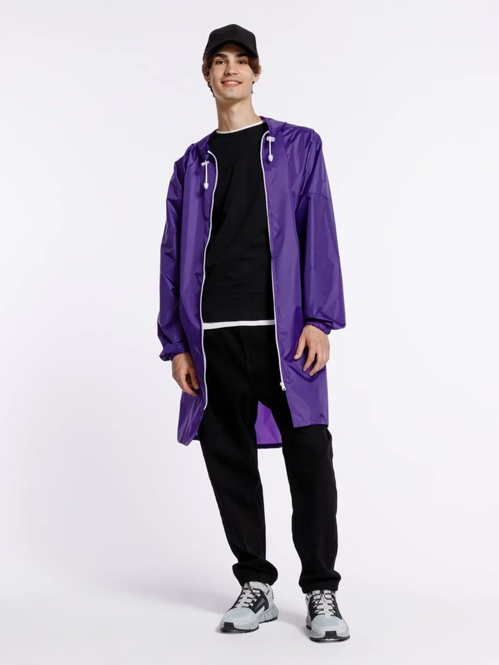 Дождевик Rainman Zip, фиолетовый, размер XL заказать онлайн с вашим дизайном на заказ в Москве и области