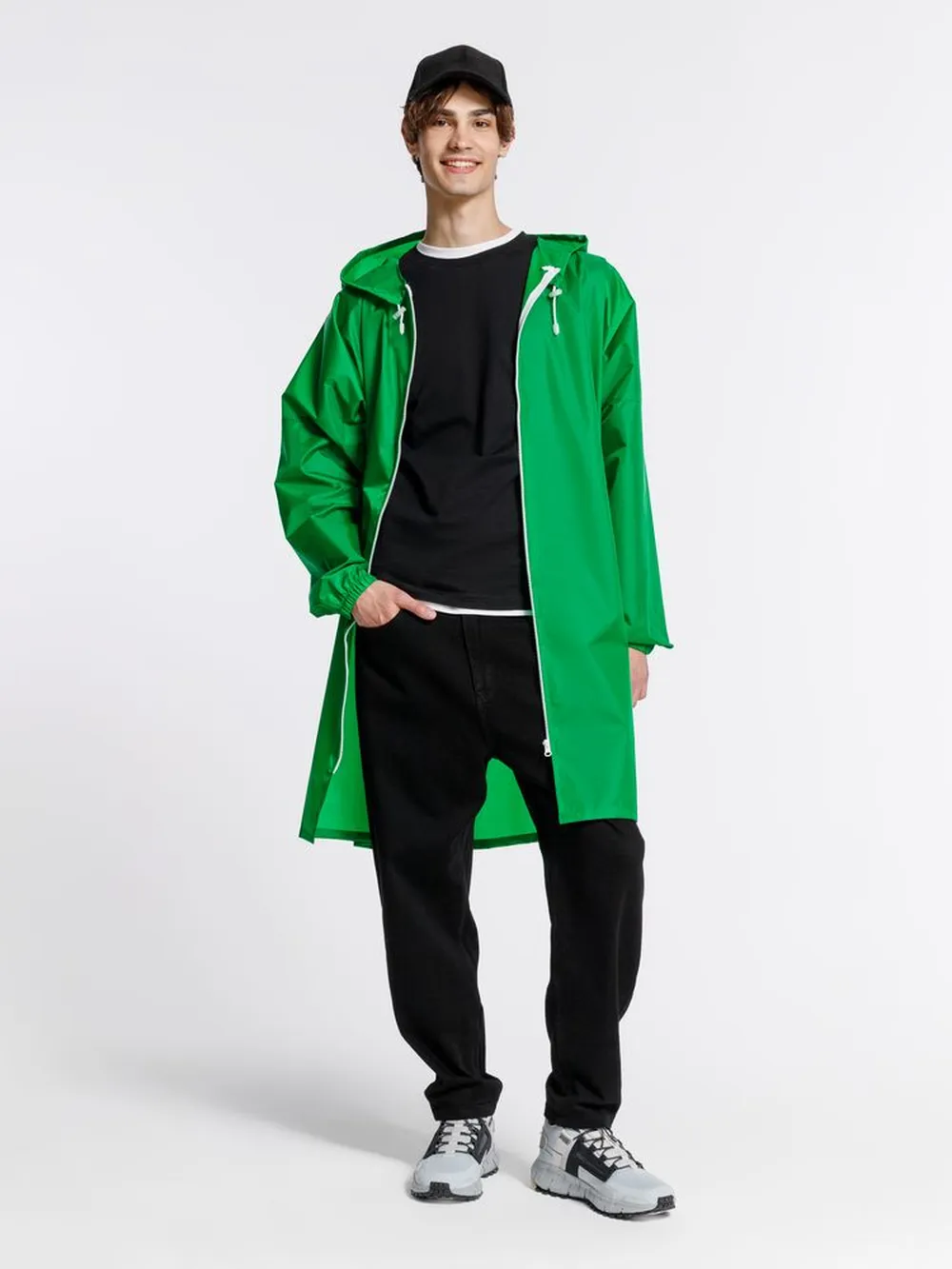 Дождевик Rainman Zip, зеленый, размер XXL заказать онлайн с вашим дизайном на заказ в Москве и области