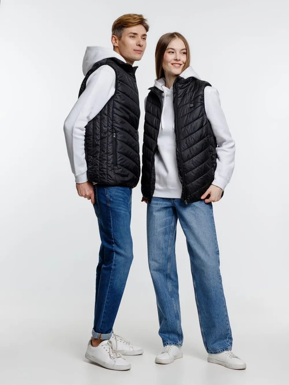 Жилет с подогревом Thermalli Valmorel, черный, размер L заказать онлайн с вашим дизайном на заказ в Москве и области