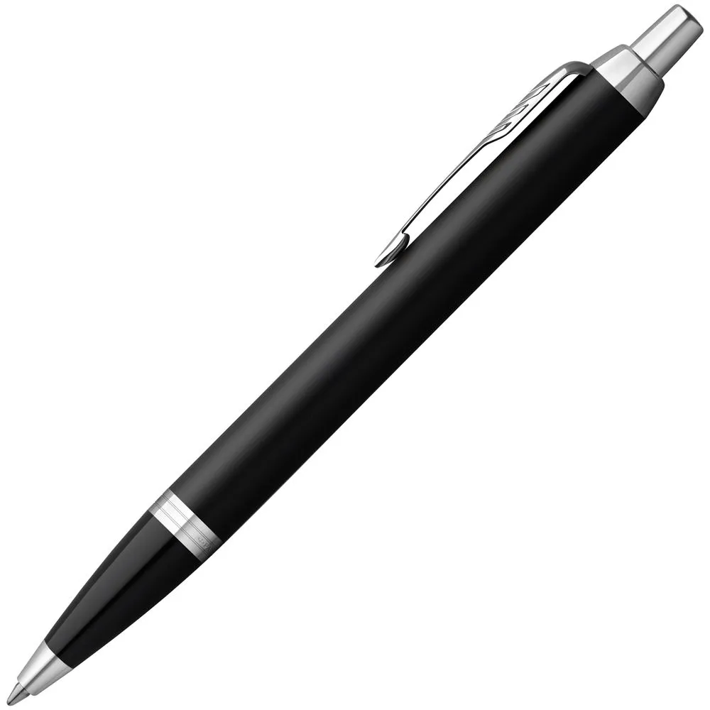 Ручка шариковая Parker IM Essential Muted Black CT, черная заказать онлайн с вашим дизайном на заказ в Москве и области