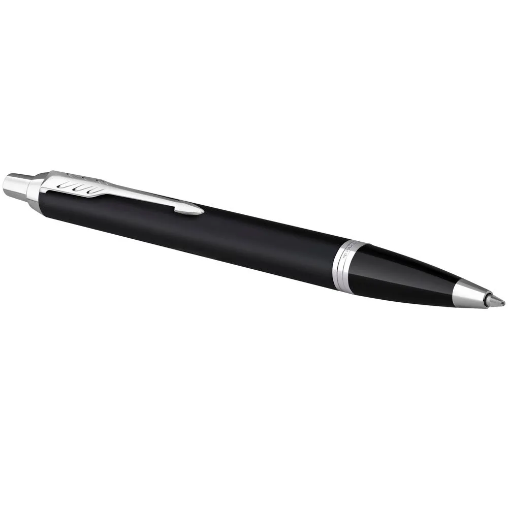 Ручка шариковая Parker IM Essential Muted Black CT, черная заказать онлайн с вашим дизайном на заказ в Москве и области