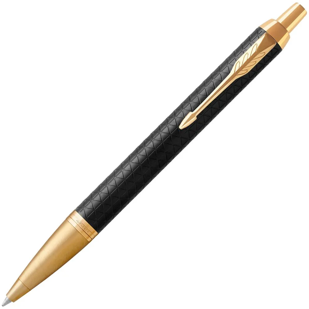 Ручка шариковая Parker IM Premium Black/Gold GT заказать онлайн с вашим дизайном на заказ в Москве и области