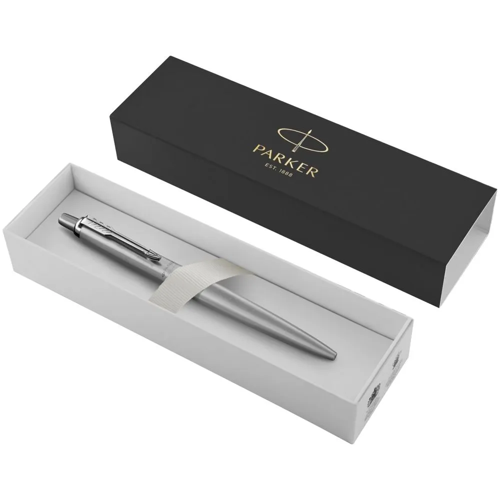 Ручка шариковая Parker Jotter XL Monochrome Grey, серебристая заказать онлайн с вашим дизайном на заказ в Москве и области