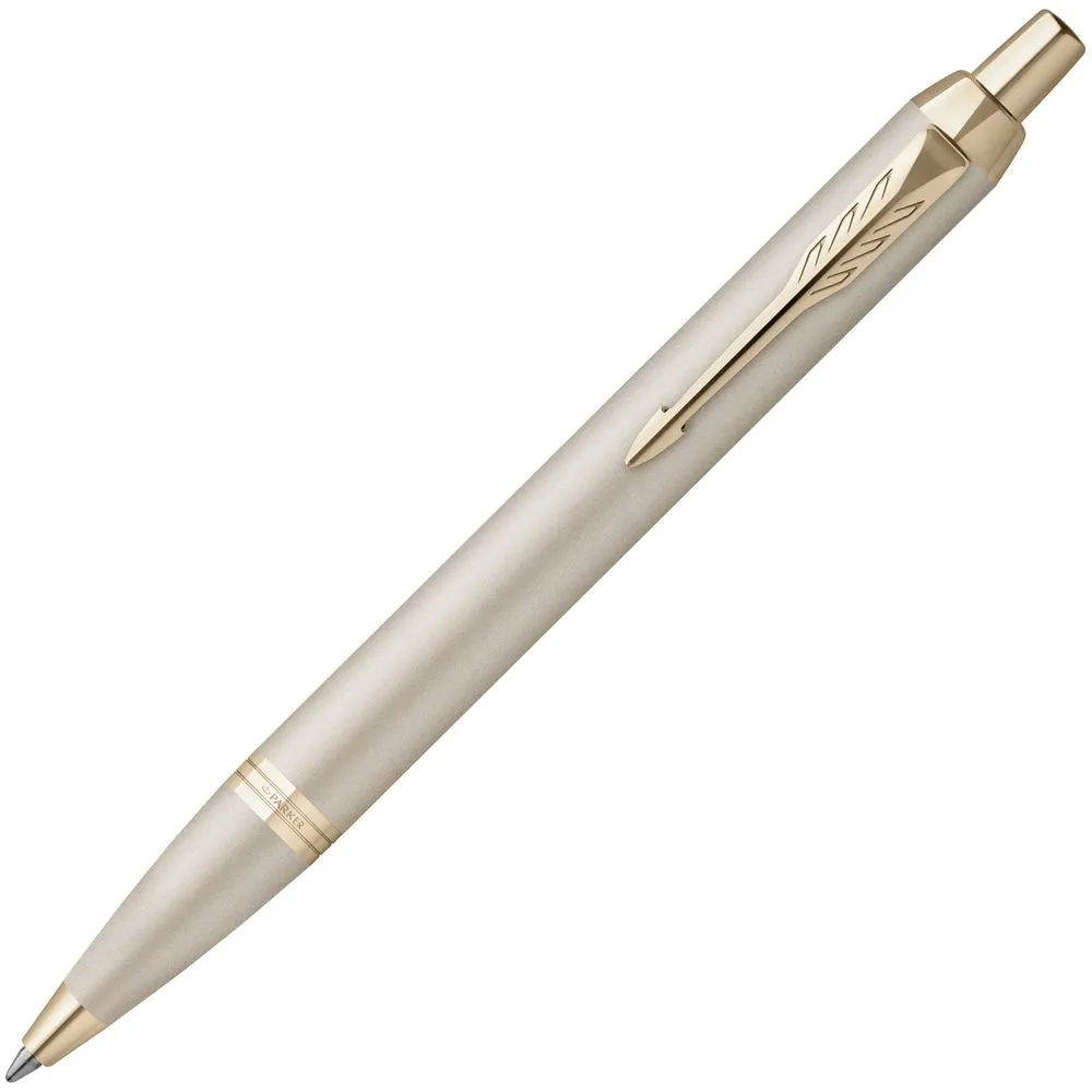 Ручка шариковая Parker IM Professionals Monochrome Champagne, золотистая заказать онлайн с вашим дизайном на заказ в Москве и области