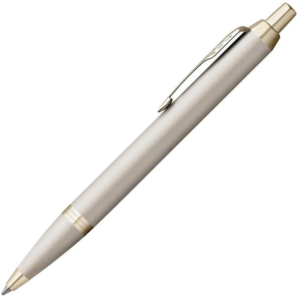 Ручка шариковая Parker IM Professionals Monochrome Champagne, золотистая заказать онлайн с вашим дизайном на заказ в Москве и области