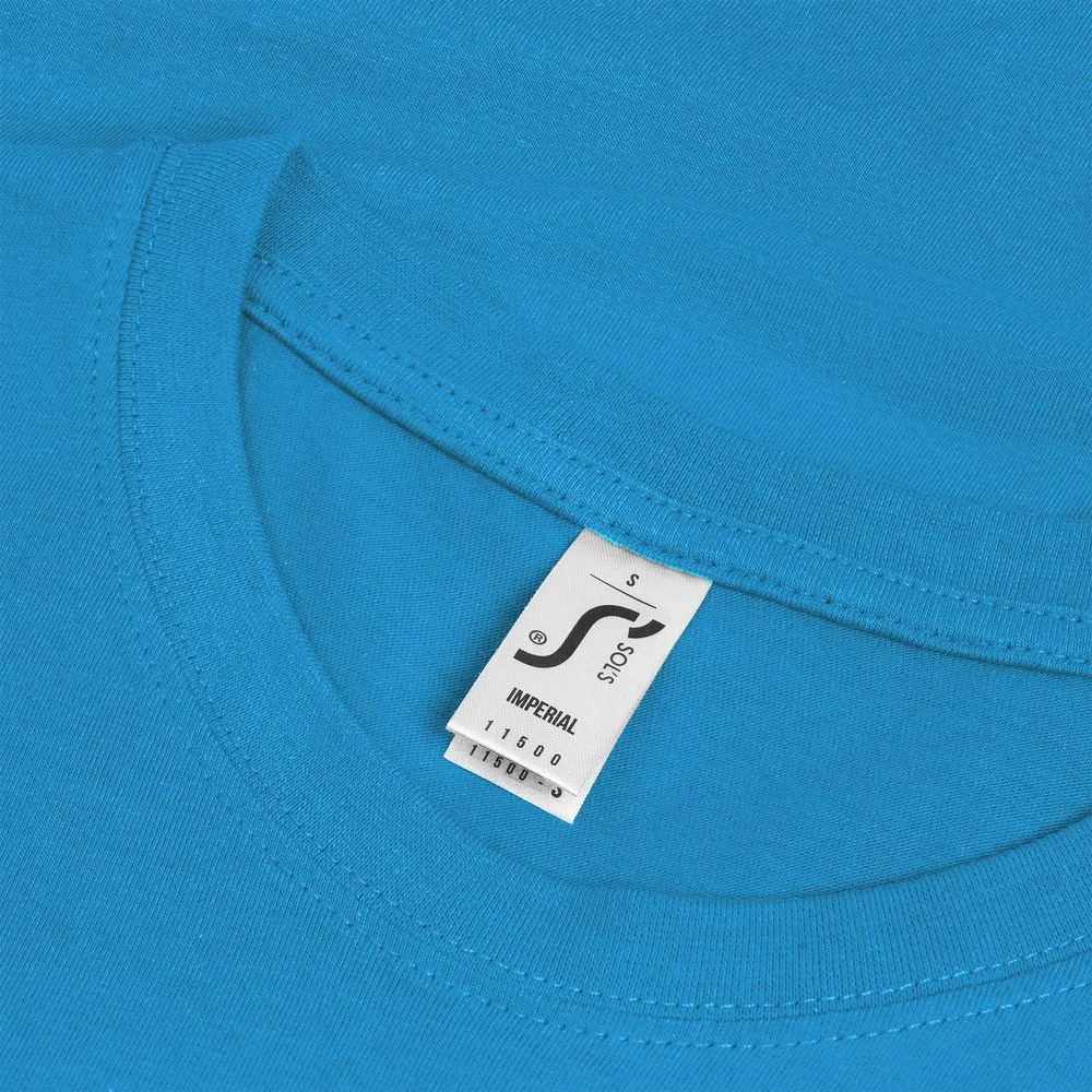 Футболка Imperial 190, ярко-бирюзовая, размер XS заказать онлайн с вашим дизайном на заказ в Москве и области