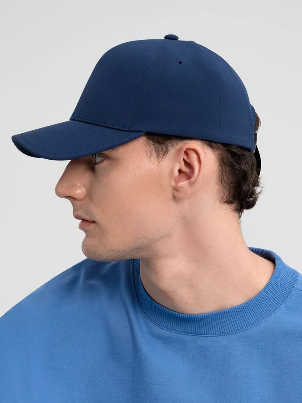 Бейсболка Kosmos, темно-синяя заказать онлайн с вашим дизайном на заказ в Москве и области