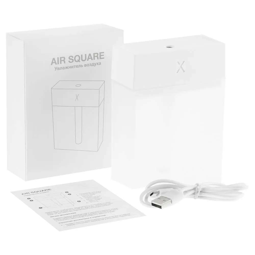 Настольный увлажнитель Air Square, белый заказать онлайн с вашим дизайном на заказ в Москве и области