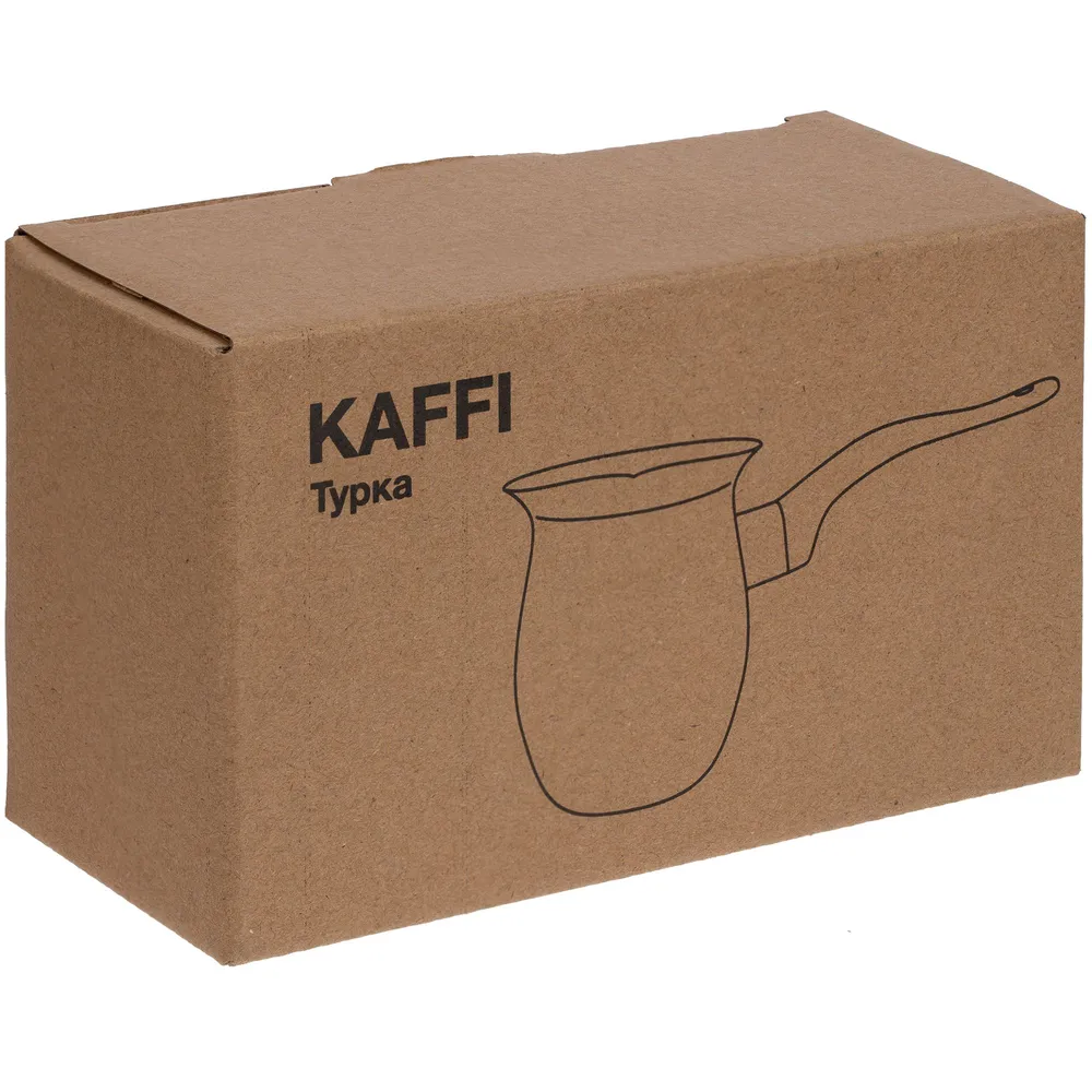 Турка Kaffi, ver.2, серебристая заказать онлайн с вашим дизайном на заказ в Москве и области