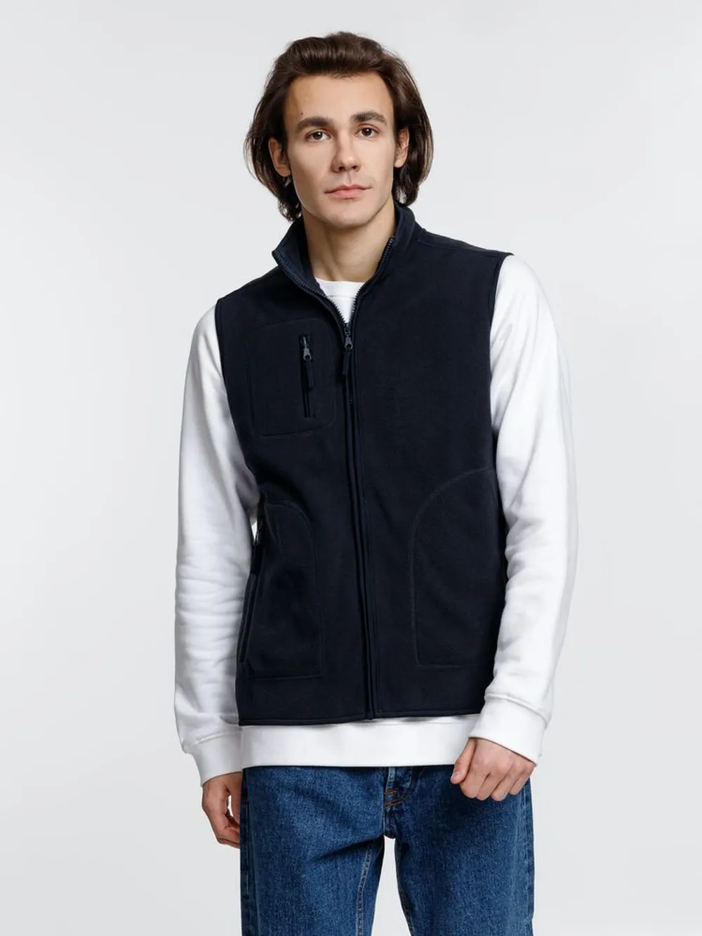 Жилет Norway темно-синий, размер XXL заказать онлайн с вашим дизайном на заказ в Москве и области