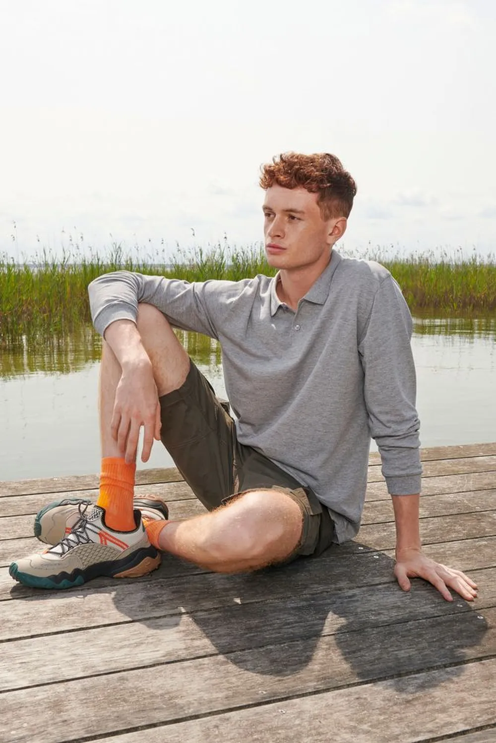 Рубашка поло унисекс с длинным рукавом Planet LSL, черный меланж, размер XXL заказать онлайн с вашим дизайном на заказ в Москве и области