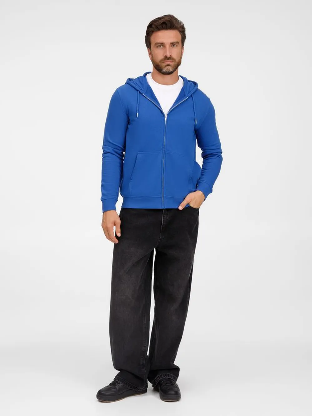 Толстовка унисекс Calipso, ярко-синяя (royal), размер M заказать онлайн с вашим дизайном на заказ в Москве и области