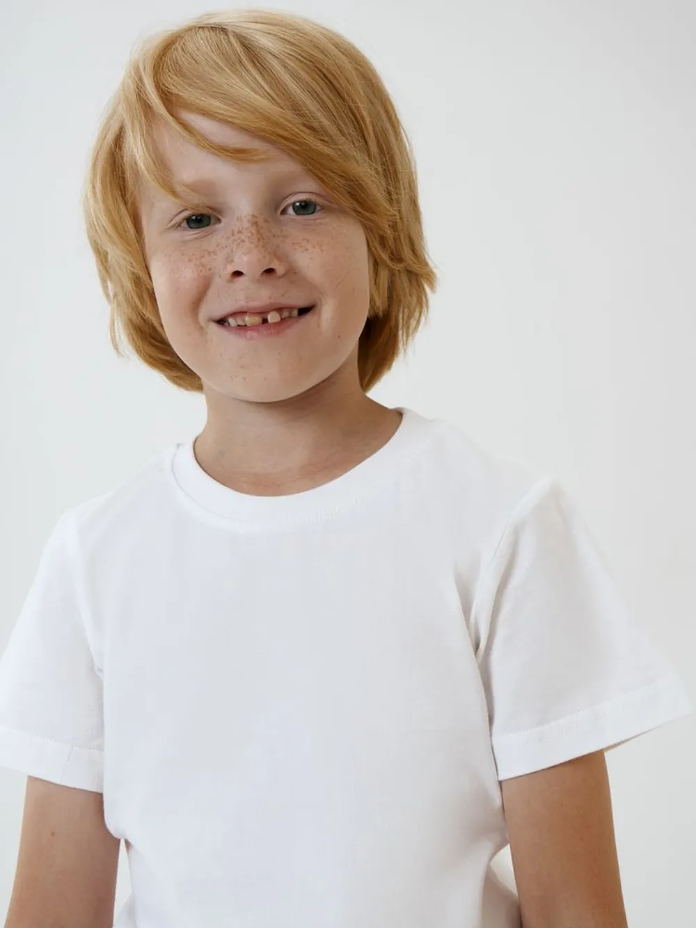 Футболка детская T-Bolka Kids, белая (белоснежная), 6 лет заказать онлайн с вашим дизайном на заказ в Москве и области