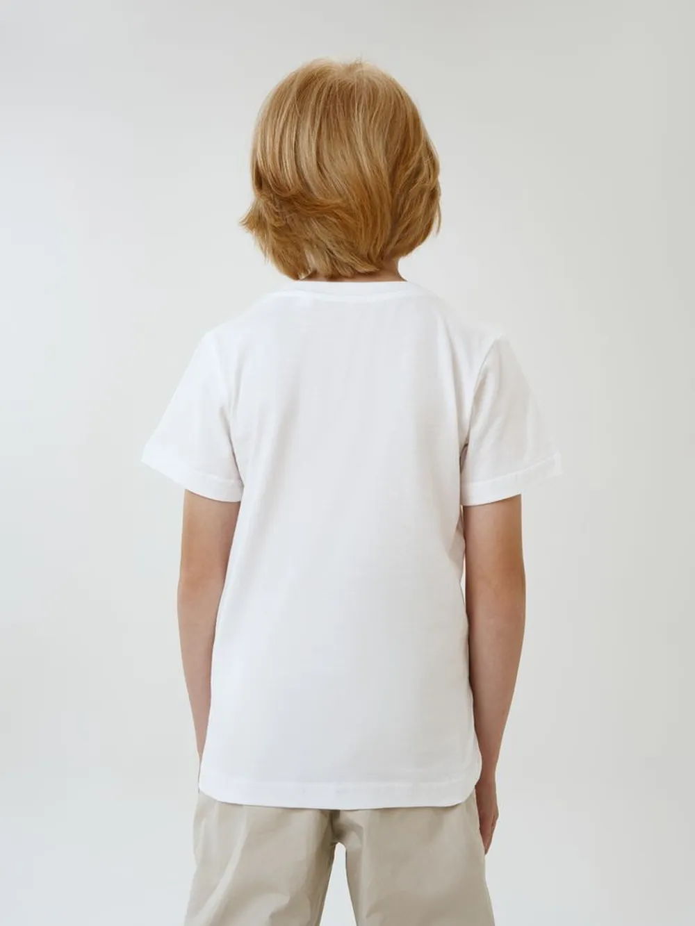 Футболка детская T-Bolka Kids, белая (белоснежная), 14 лет заказать онлайн с вашим дизайном на заказ в Москве и области