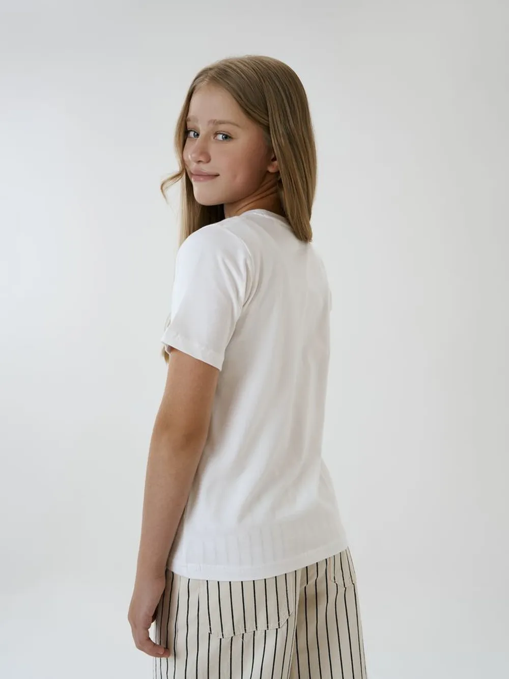 Футболка детская T-Bolka Kids, белая (белоснежная), 14 лет заказать онлайн с вашим дизайном на заказ в Москве и области
