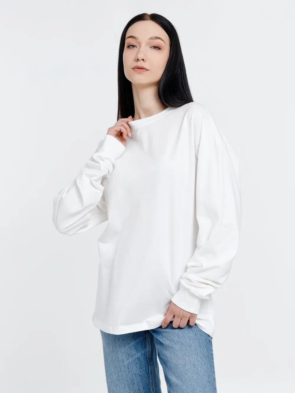 Футболка оверсайз унисекс Сity Sapiens, молочно-белая, размер XL заказать онлайн с вашим дизайном на заказ в Москве и области