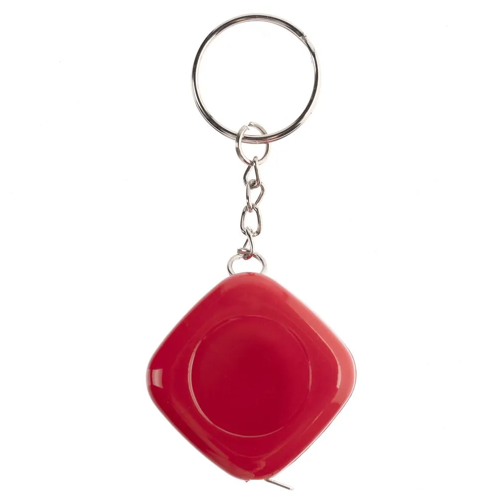 Брелок с рулеткой Metric, красный заказать онлайн с вашим дизайном на заказ в Москве и области