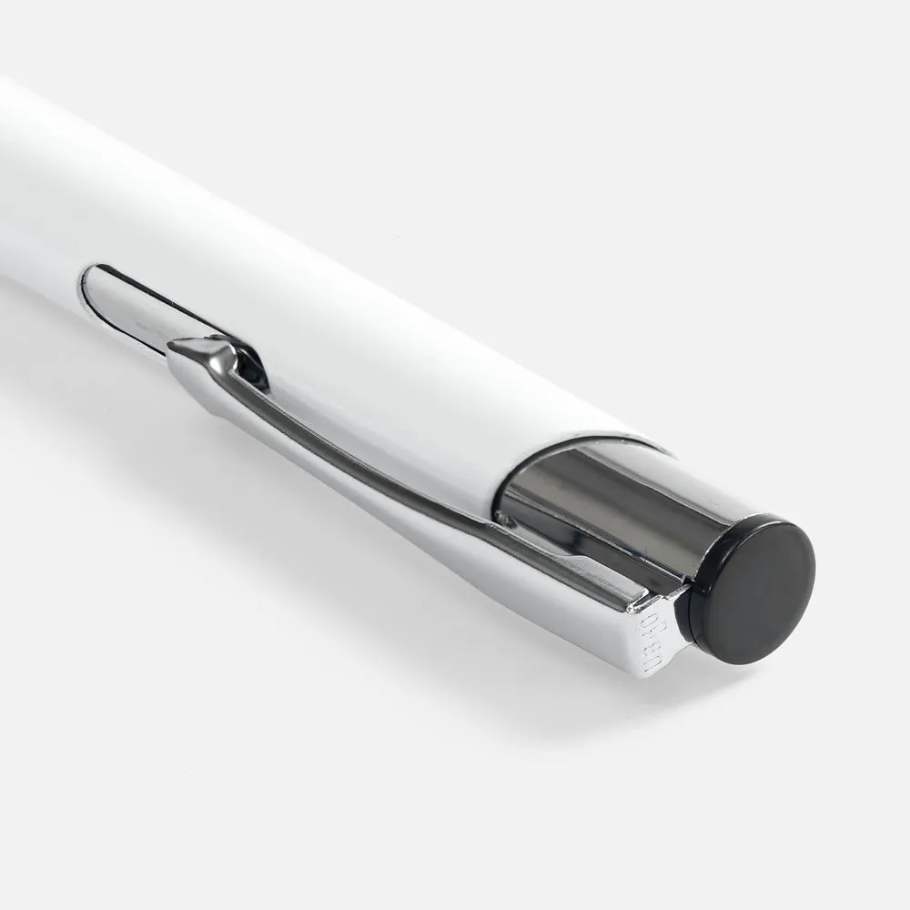 Ручка шариковая Keskus, белая заказать онлайн с вашим дизайном на заказ в Москве и области