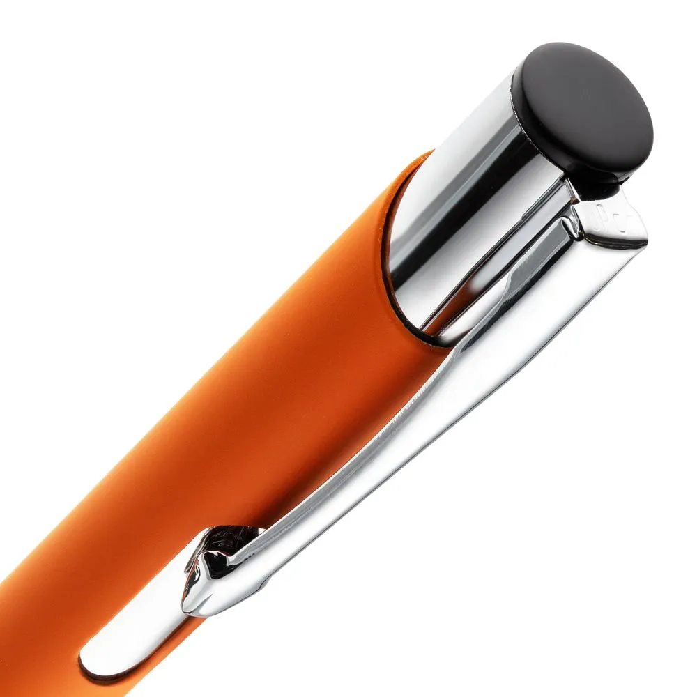 Ручка шариковая Keskus Soft Touch, оранжевая заказать онлайн с вашим дизайном на заказ в Москве и области