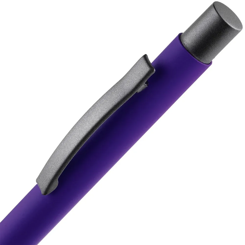 Ручка шариковая Atento Soft Touch, фиолетовая заказать онлайн с вашим дизайном на заказ в Москве и области