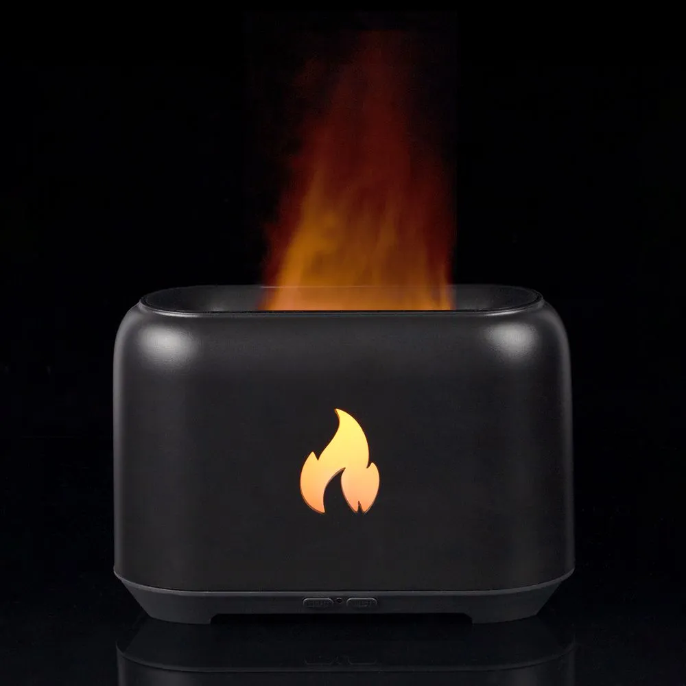 Увлажнитель-ароматизатор Fire Flick с имитацией пламени, черный заказать онлайн с вашим дизайном на заказ в Москве и области