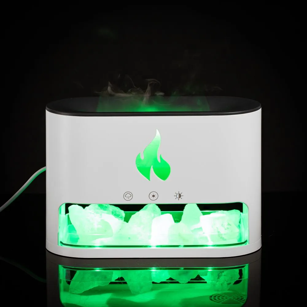 Увлажнитель-ароматизатор Fusion Blaze с имитацией пламени, белый заказать онлайн с вашим дизайном на заказ в Москве и области