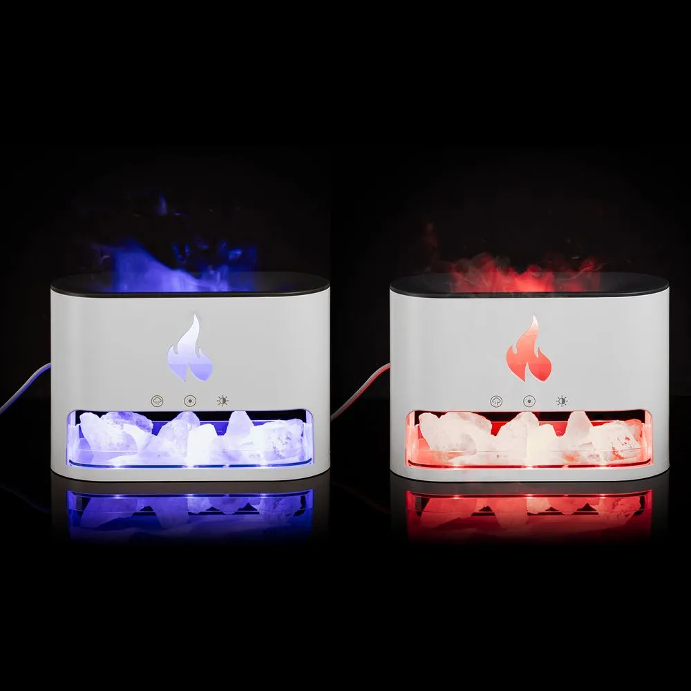 Увлажнитель-ароматизатор Fusion Blaze с имитацией пламени, белый заказать онлайн с вашим дизайном на заказ в Москве и области