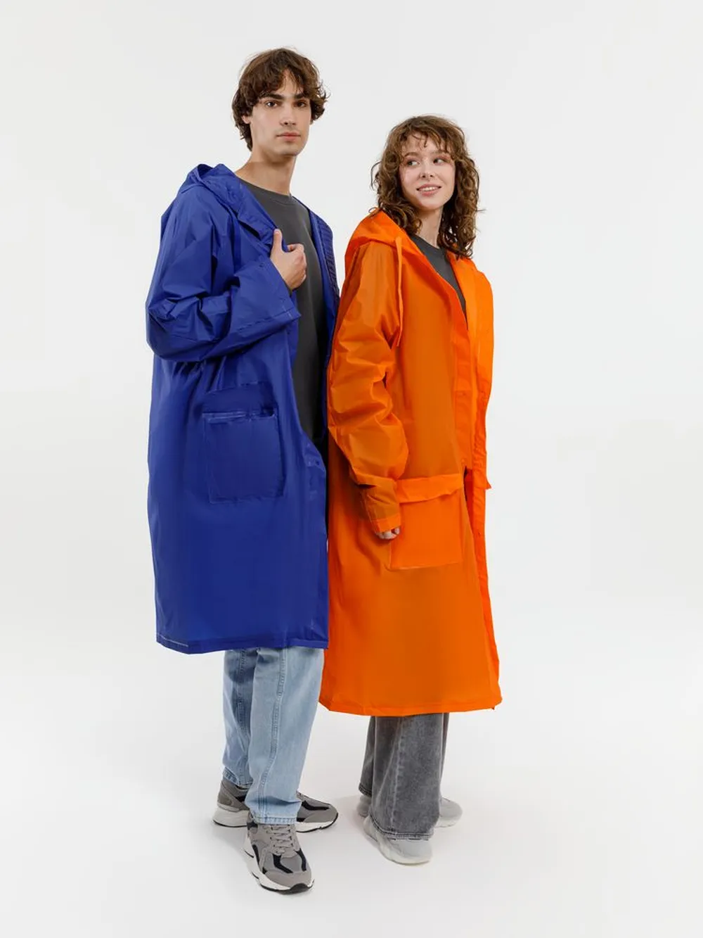 Дождевик RainDrop, ярко-синий, размер 3XL/4XL заказать онлайн с вашим дизайном на заказ в Москве и области