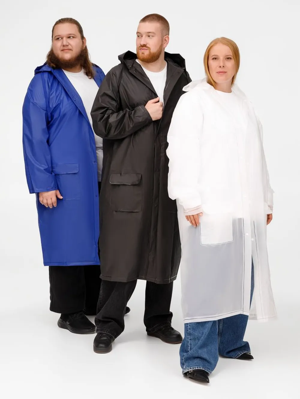 Дождевик RainDrop, ярко-синий, размер 3XL/4XL заказать онлайн с вашим дизайном на заказ в Москве и области