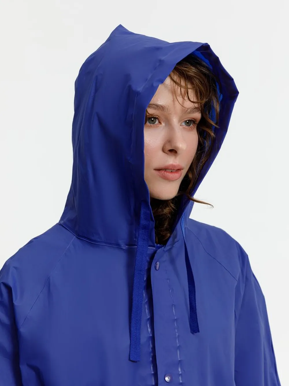 Дождевик RainDrop, ярко-синий, размер 3XL/4XL заказать онлайн с вашим дизайном на заказ в Москве и области