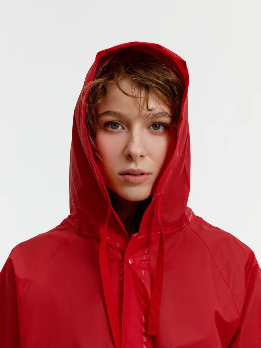 Дождевик RainDrop, красный, размер XL/XXL заказать онлайн с вашим дизайном на заказ в Москве и области