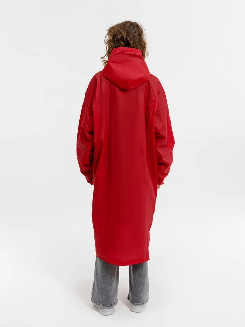 Дождевик RainDrop, красный, размер XL/XXL заказать онлайн с вашим дизайном на заказ в Москве и области