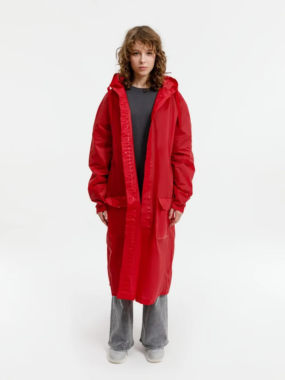 Дождевик RainDrop, красный, размер 3XL/4XL заказать онлайн с вашим дизайном на заказ в Москве и области