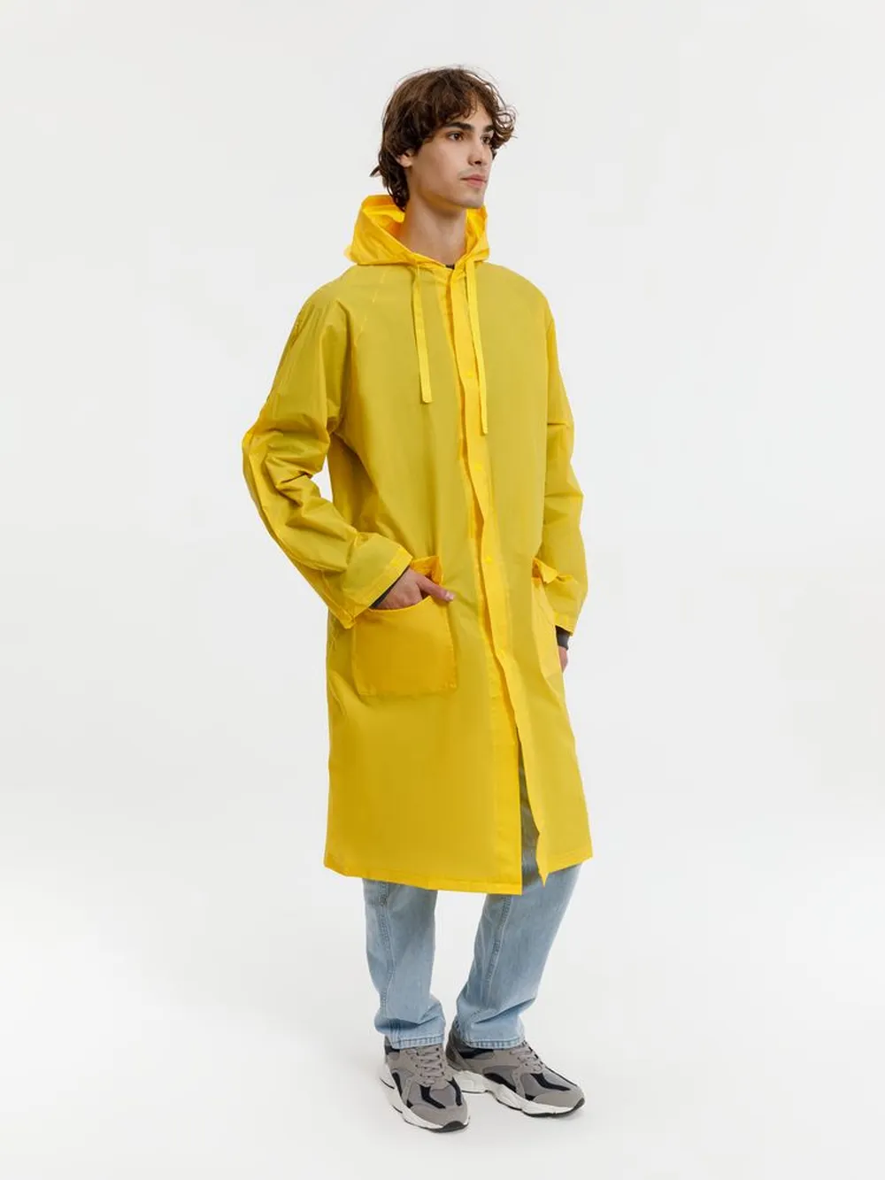 Дождевик RainDrop, желтый, размер XL/XXL заказать онлайн с вашим дизайном на заказ в Москве и области