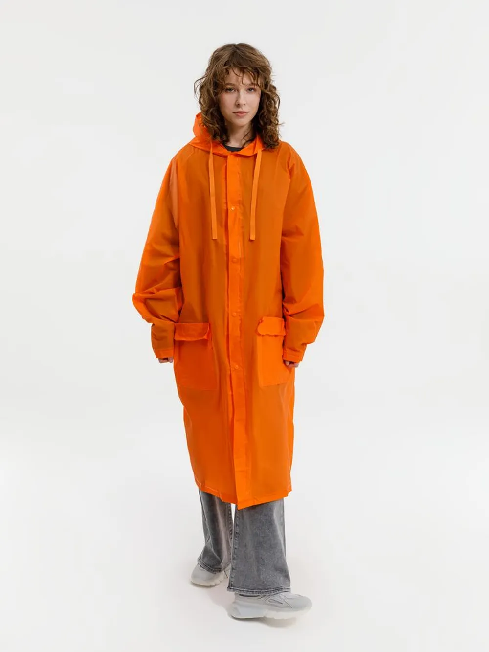 Дождевик RainDrop, оранжевый, размер 3XL/4XL заказать онлайн с вашим дизайном на заказ в Москве и области