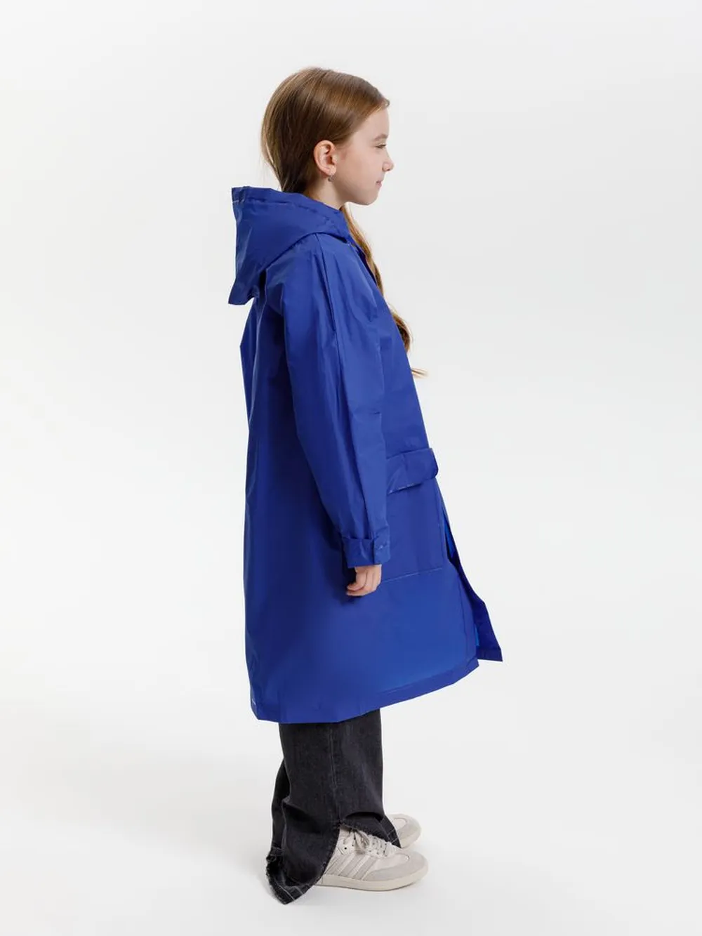 Дождевик детский RainDrop Kids, ярко-синий, 10 лет (рост 130-140) заказать онлайн с вашим дизайном на заказ в Москве и области