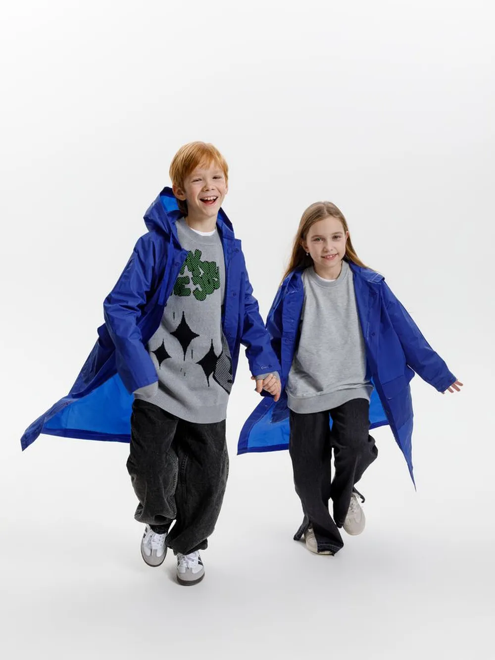 Дождевик детский RainDrop Kids, ярко-синий, 12 лет (рост 142-152) заказать онлайн с вашим дизайном на заказ в Москве и области