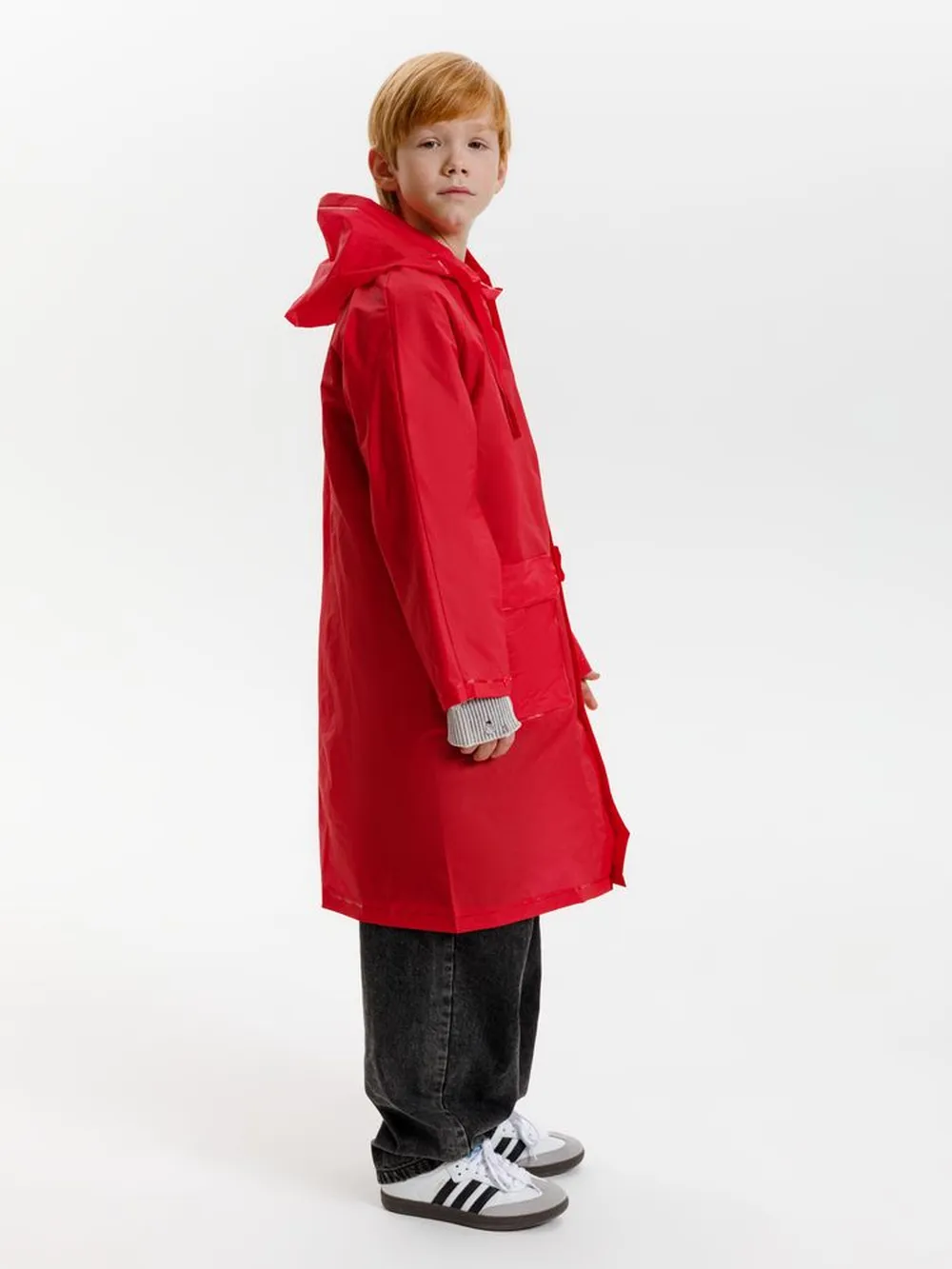 Дождевик детский RainDrop Kids, красный, 10 лет (рост 130-140) заказать онлайн с вашим дизайном на заказ в Москве и области