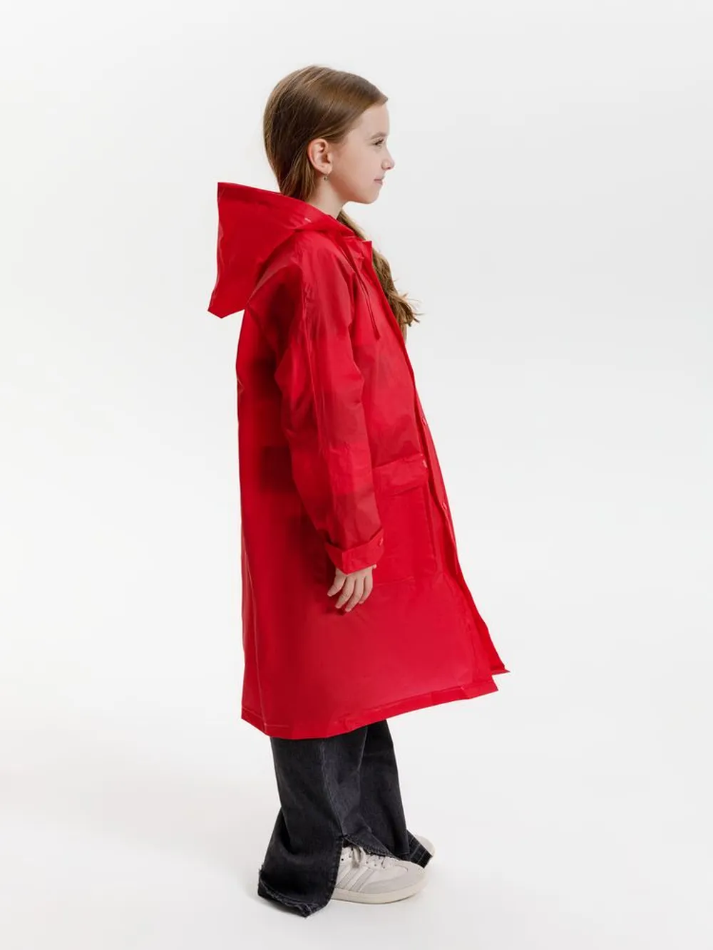 Дождевик детский RainDrop Kids, красный, 10 лет (рост 130-140) заказать онлайн с вашим дизайном на заказ в Москве и области