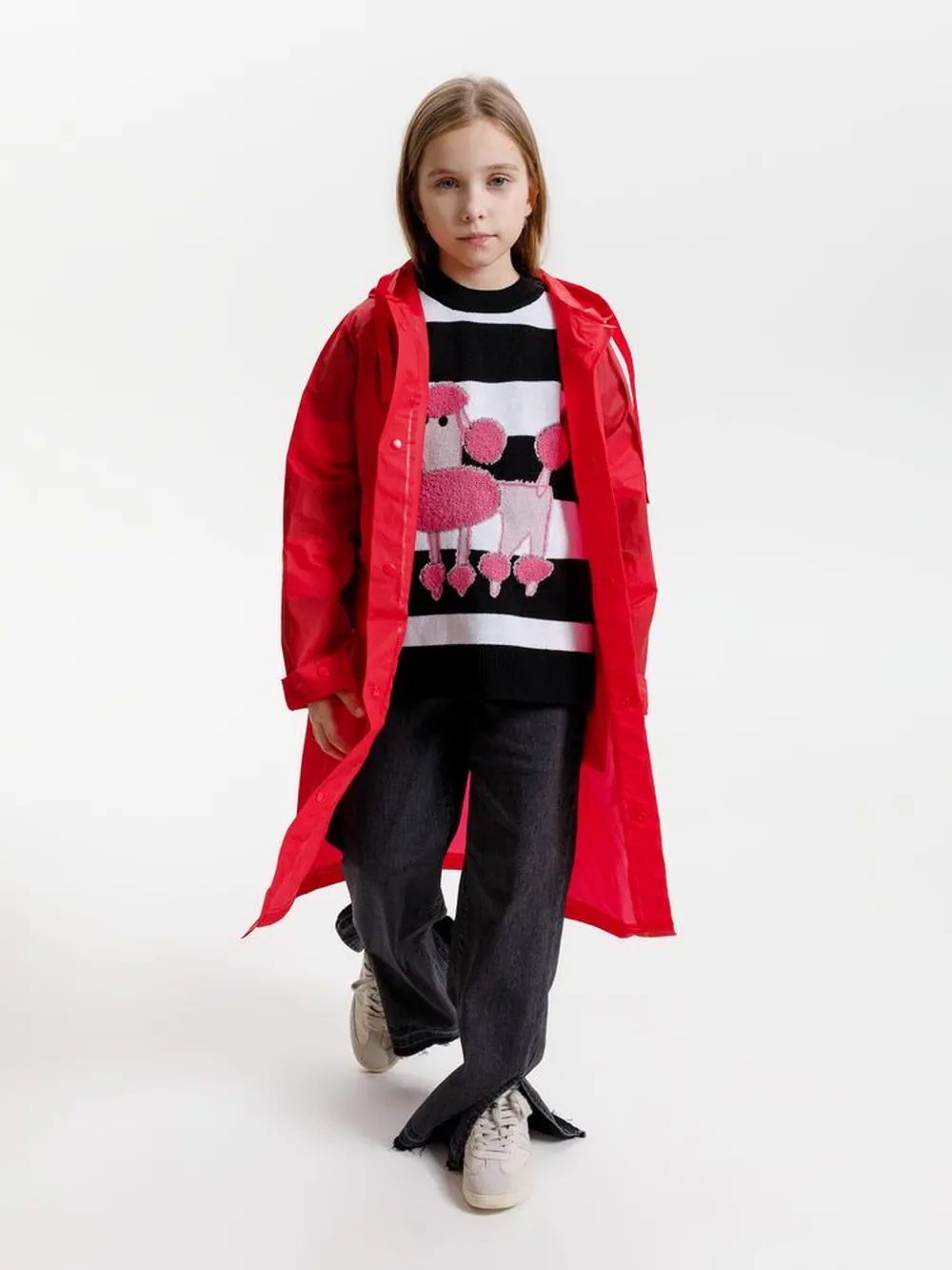 Дождевик детский RainDrop Kids, красный, 10 лет (рост 130-140) заказать онлайн с вашим дизайном на заказ в Москве и области