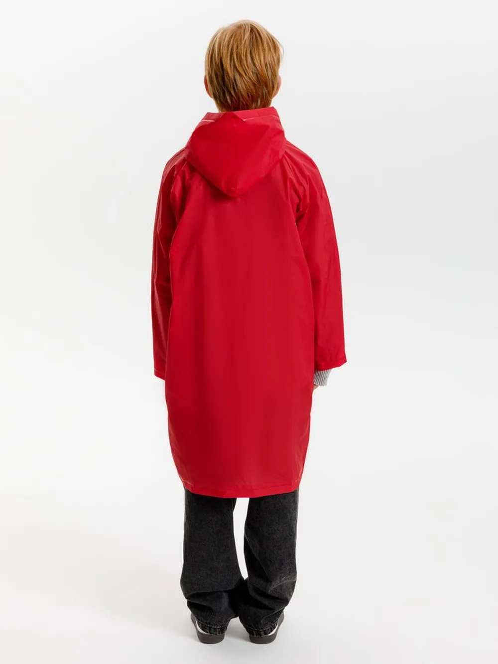 Дождевик детский RainDrop Kids, красный, 12 лет (рост 142-152) заказать онлайн с вашим дизайном на заказ в Москве и области