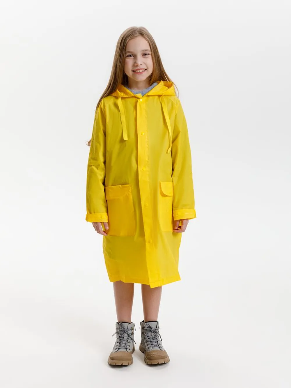 Дождевик детский RainDrop Kids, желтый, 12 лет (рост 142-152) заказать онлайн с вашим дизайном на заказ в Москве и области