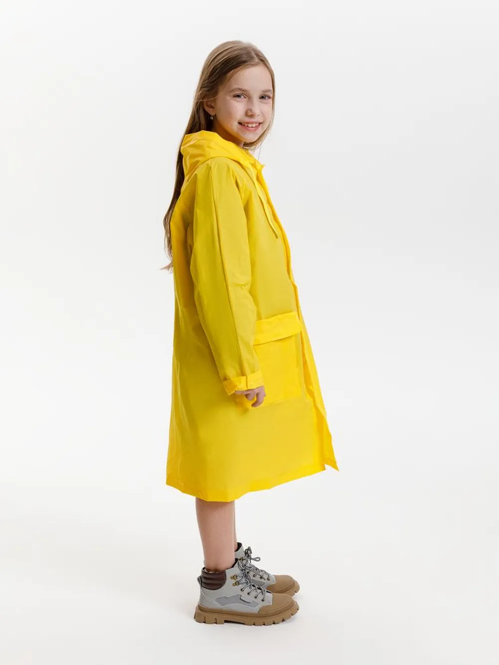 Дождевик детский RainDrop Kids, желтый, 12 лет (рост 142-152) заказать онлайн с вашим дизайном на заказ в Москве и области
