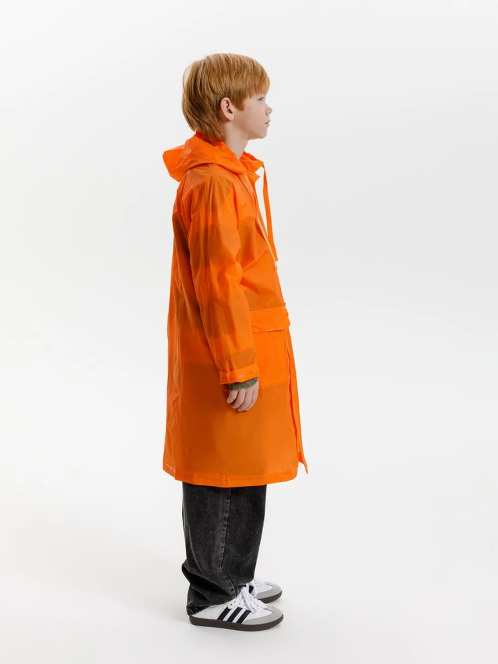 Дождевик детский RainDrop Kids, оранжевый, 8 лет (рост 118-128) заказать онлайн с вашим дизайном на заказ в Москве и области