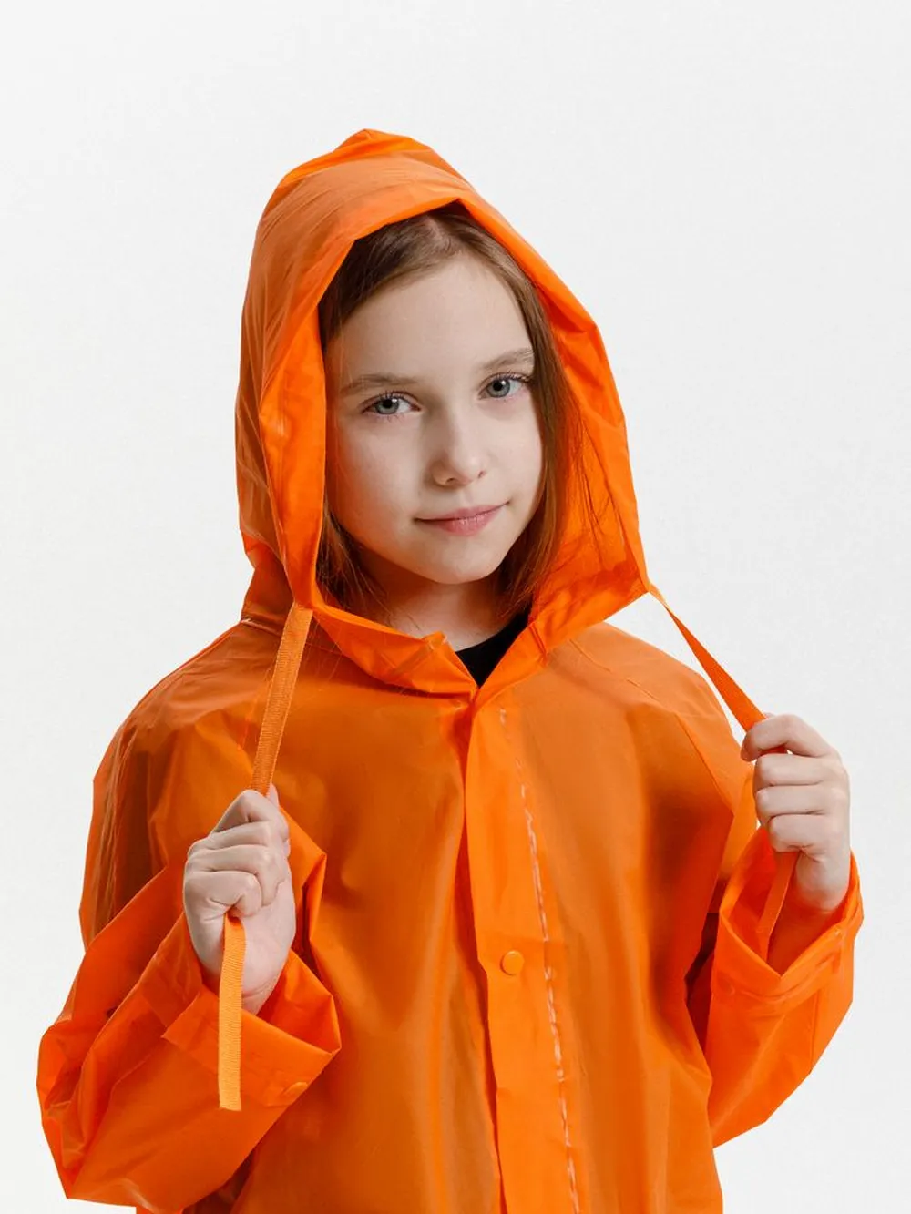 Дождевик детский RainDrop Kids, оранжевый, 8 лет (рост 118-128) заказать онлайн с вашим дизайном на заказ в Москве и области