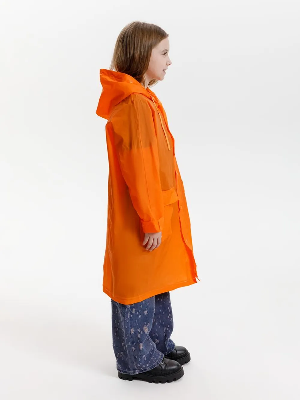 Дождевик детский RainDrop Kids, оранжевый, 12 лет (рост 142-152) заказать онлайн с вашим дизайном на заказ в Москве и области