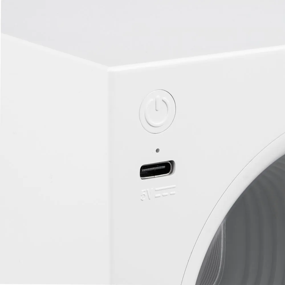 Bluetooth-колонка с подсветкой Volumetric, белая заказать онлайн с вашим дизайном на заказ в Москве и области