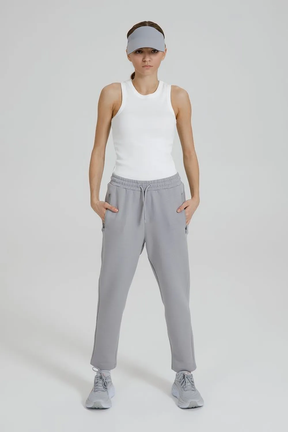 Джоггеры Lovi, серые заказать онлайн с вашим дизайном на заказ в Москве и области