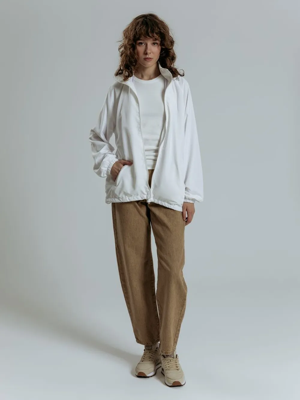 Куртка Kivach City, белая, размер M заказать онлайн с вашим дизайном на заказ в Москве и области