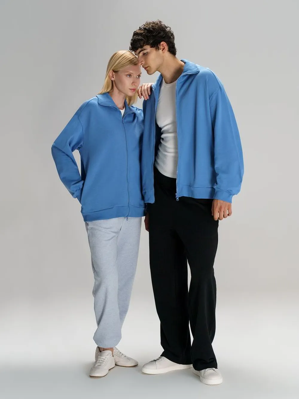 Толстовка унисекс Neofit, синяя, размер M/L заказать онлайн с вашим дизайном на заказ в Москве и области